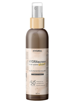 HYDRAscreen Huile solaire Pailletée 120ml