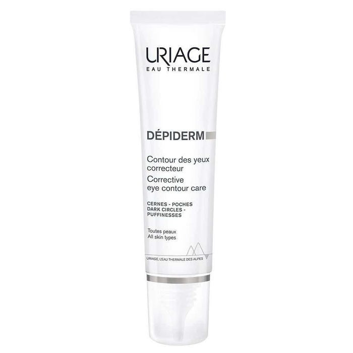 Uriage DEPIDERM - Contour des Yeux Correcteur Anti-Taches - Tous Types de Peaux, 15ml