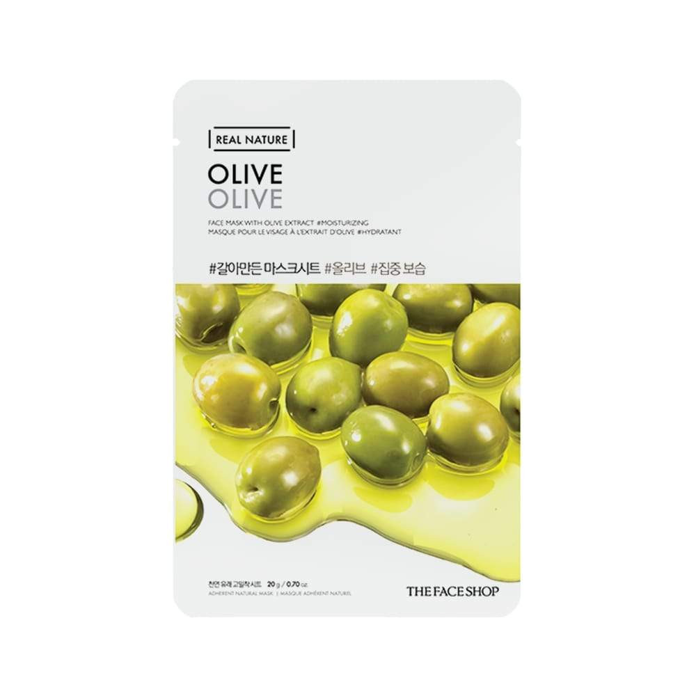 Masque en tissu Real Nature Olive de The Face Shop - 20 g