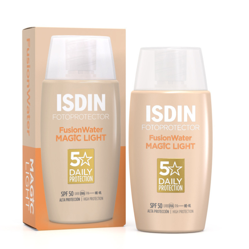 Isdin écran solaire fusion water light 50+ 50ml