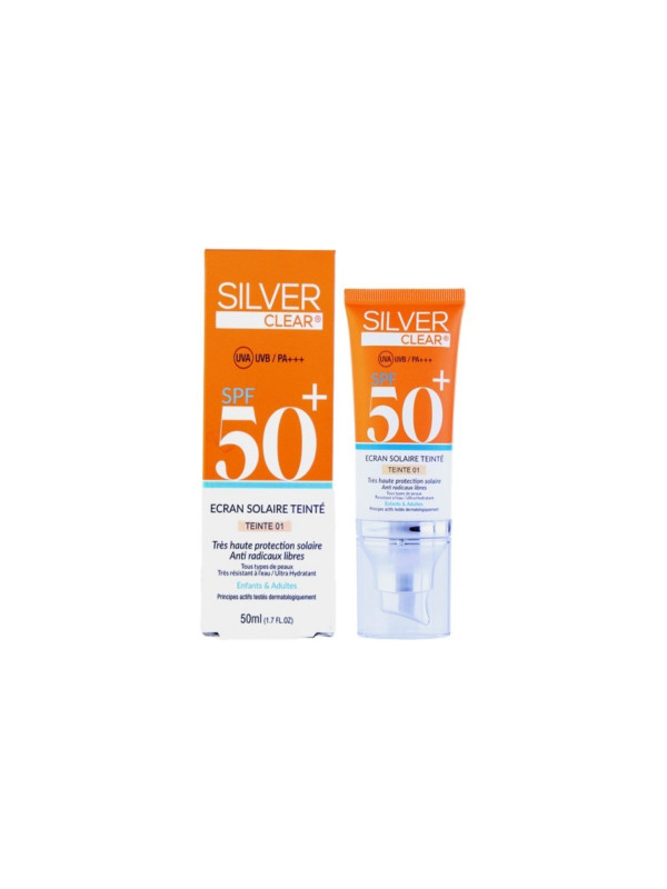 SILVER CLEAR ECRAN SOLAIRE TEINTÉ BEIGE ECLAT 50 ML